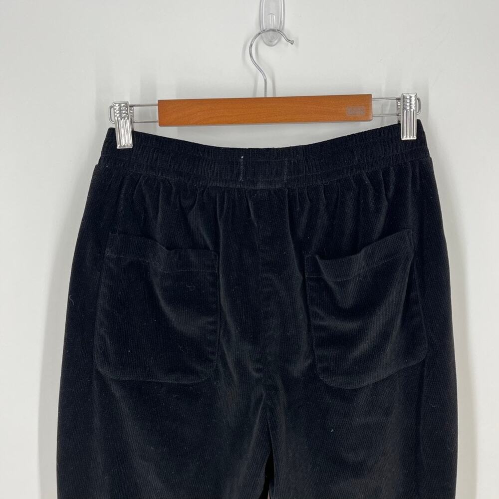 Honor the Gift Piping Track Pants Black Small Corduroy Community Arts - Picture 7 of 9
